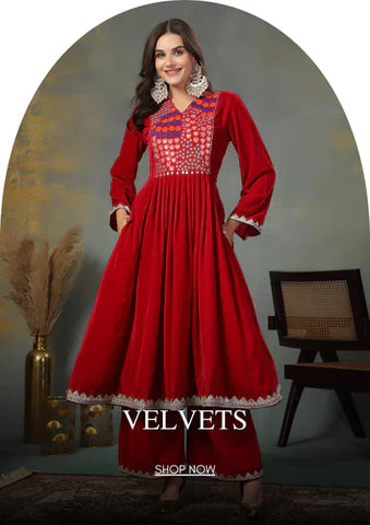 Elegant Velvet Ethnic Wear for Women Timeless Festive Luxury