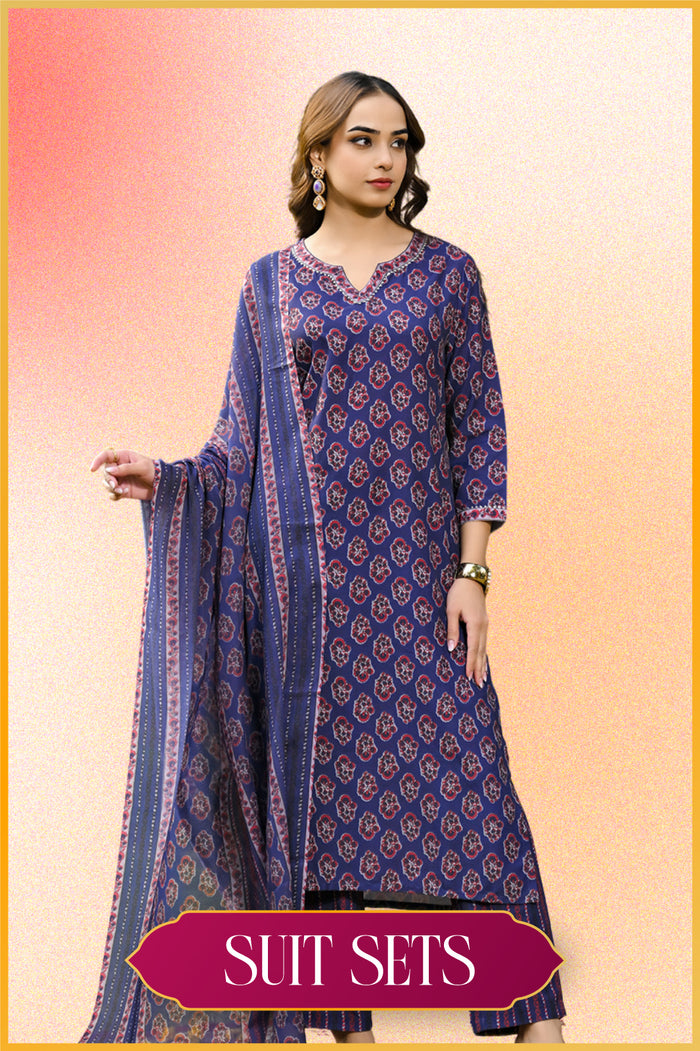 Elegant Printed Suit Sets for Women A Perfect Blend of Tradition and Modern Style