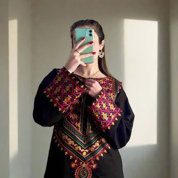 Elegant Black Embroidered Kurta Set for Women Premium Ethnic Wear