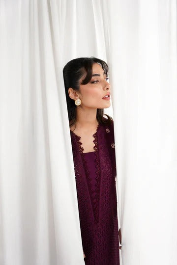 Elegant Purple Flared Kurta Set for Women Festive & Party Wear