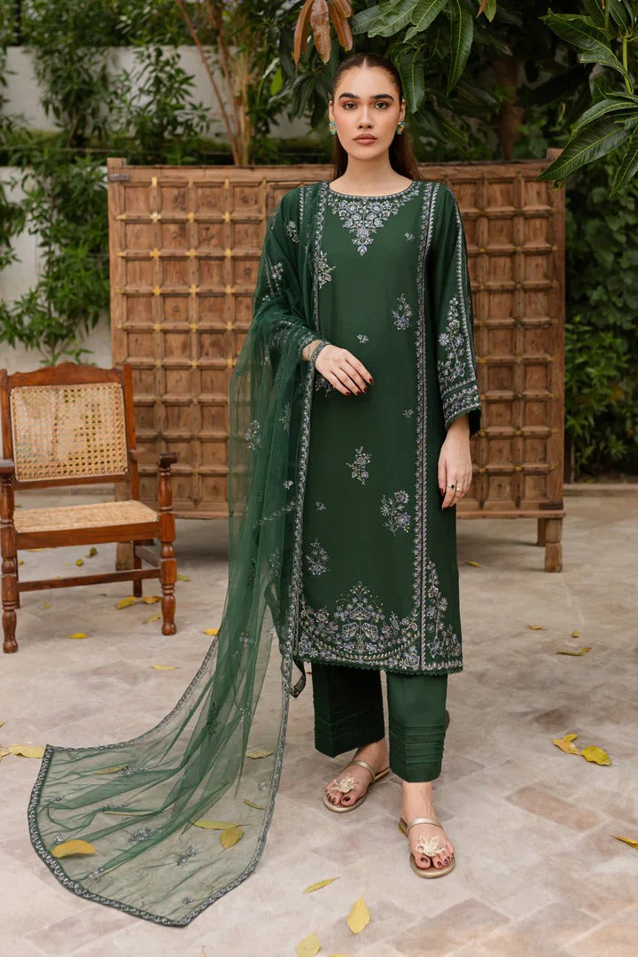 Elegant Green Kurta Pant Set with Dupatta Festive & Party Wear