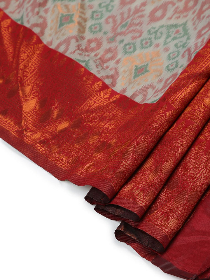 Festival Wear Ash Color Soft Silk Saree