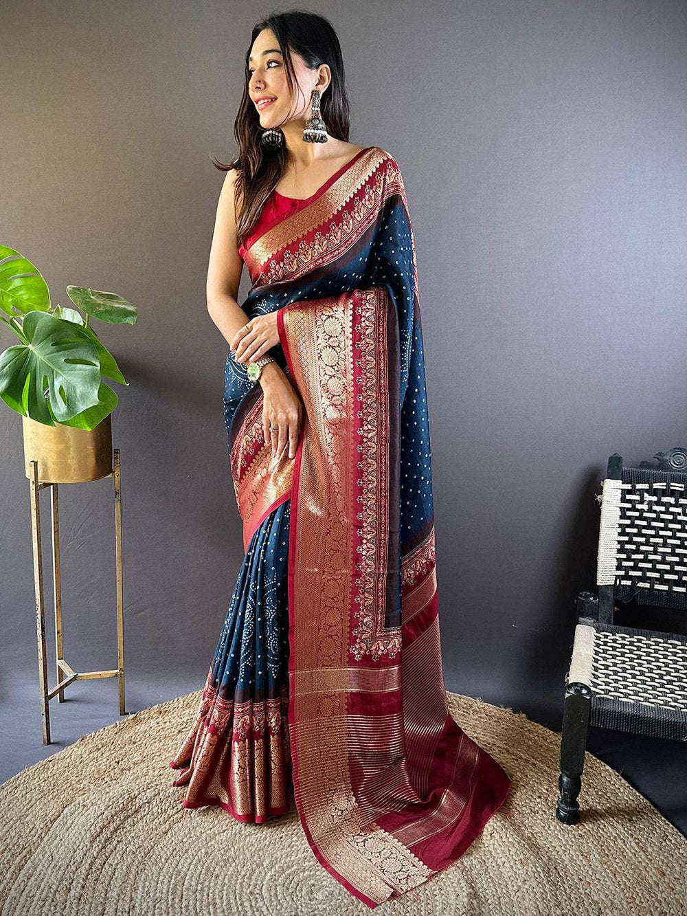 Festival Wear Blue Color Soft Silk Saree