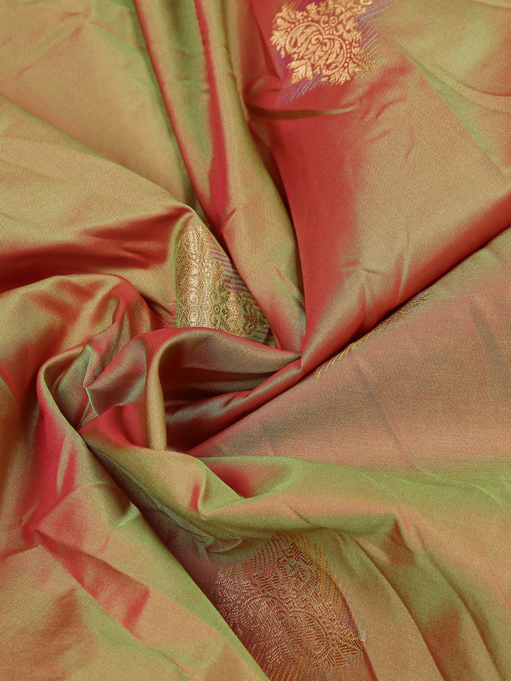 Festival Wear Olive Green Color Soft Silk Saree