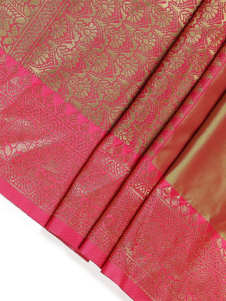 Festival Wear Olive Green Color Soft Silk Saree