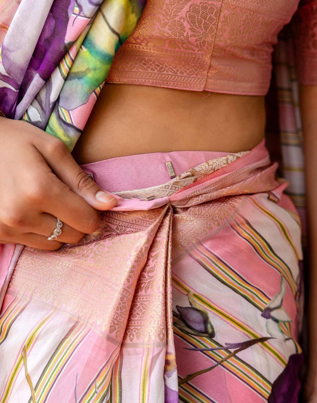Festival Wear Pink Color Soft Silk Printed Saree