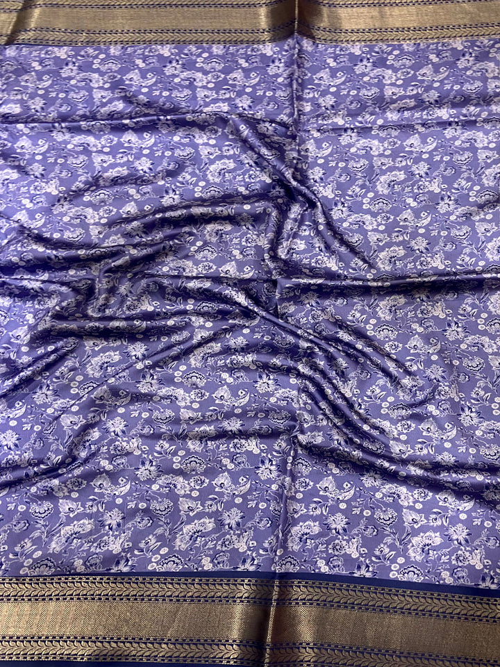 Festival Wear Royal Blue Color Soft Silk Saree