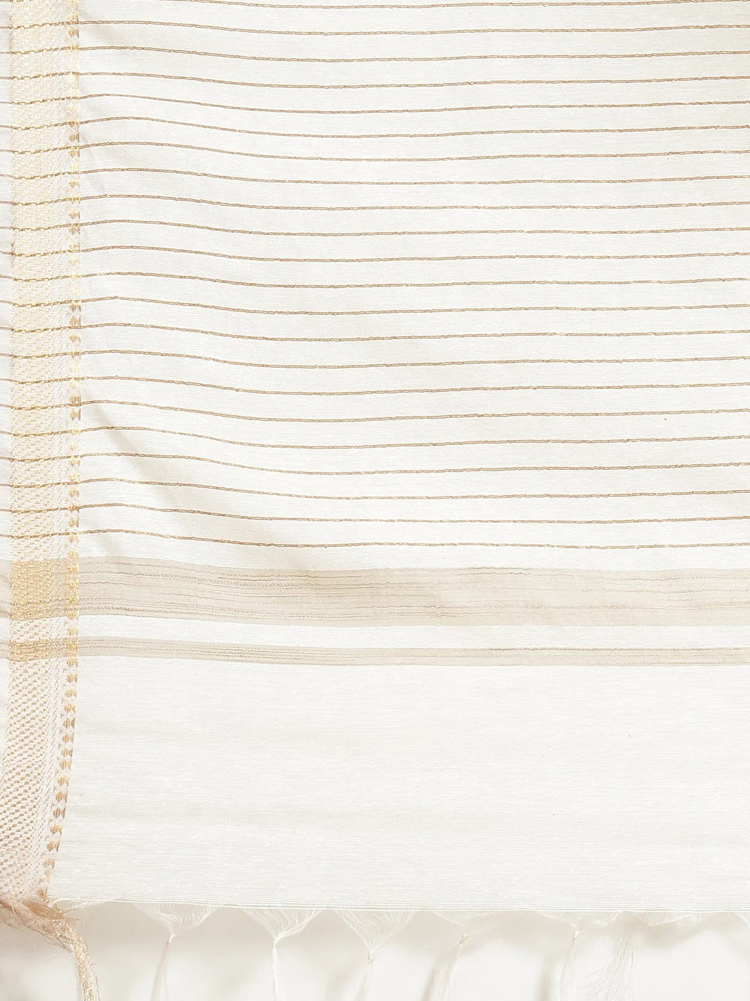 Festival Wear White Color Soft Silk Handloom Saree