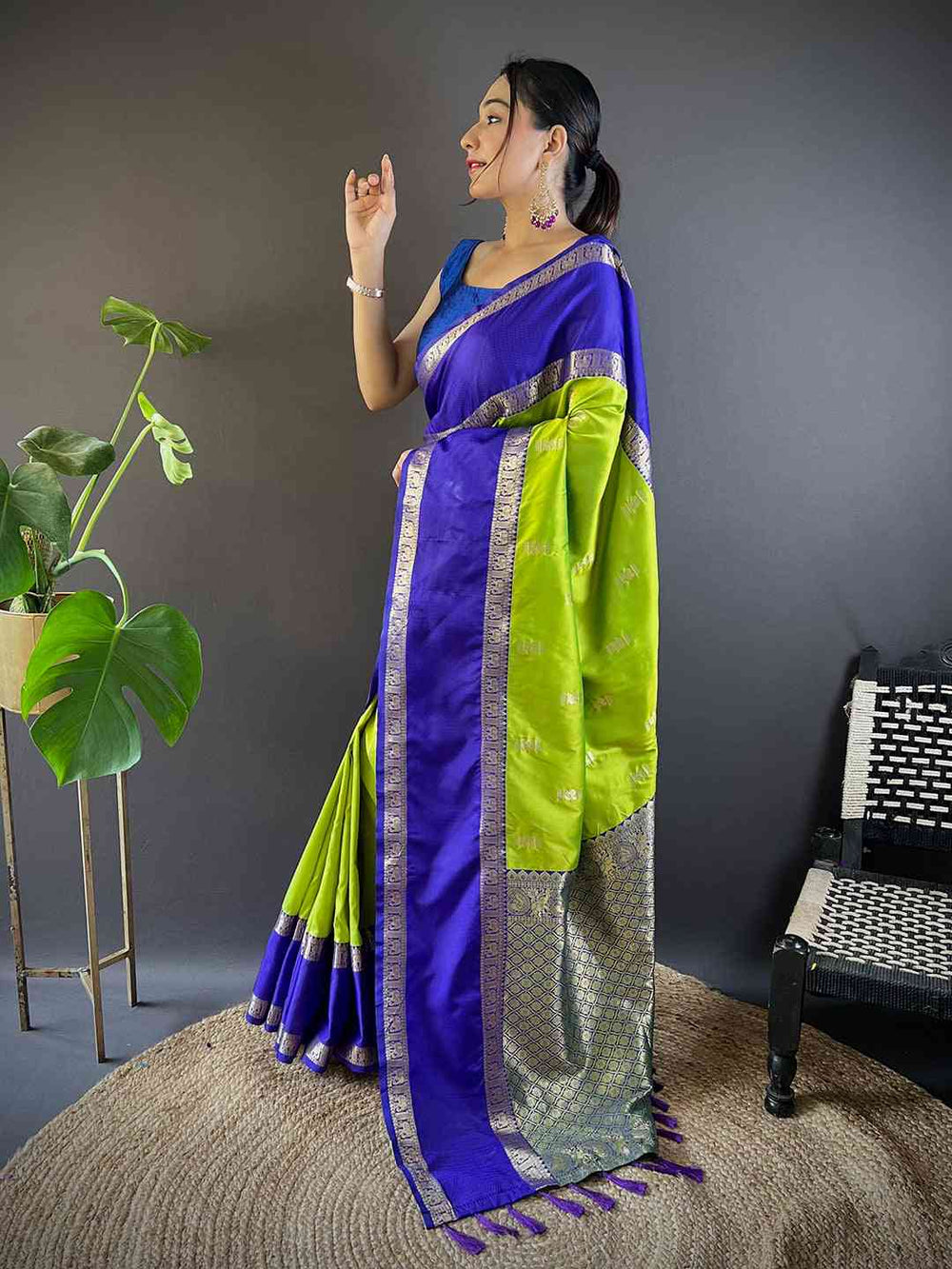 Festive Wear Multi Color Soft Silk Saree