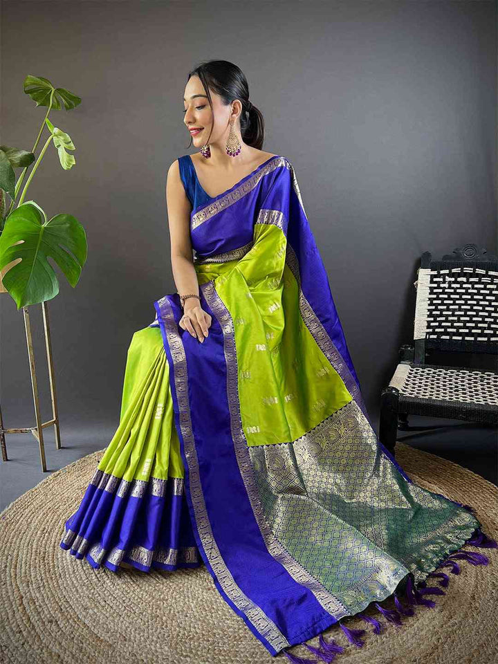 Festive Wear Multi Color Soft Silk Saree