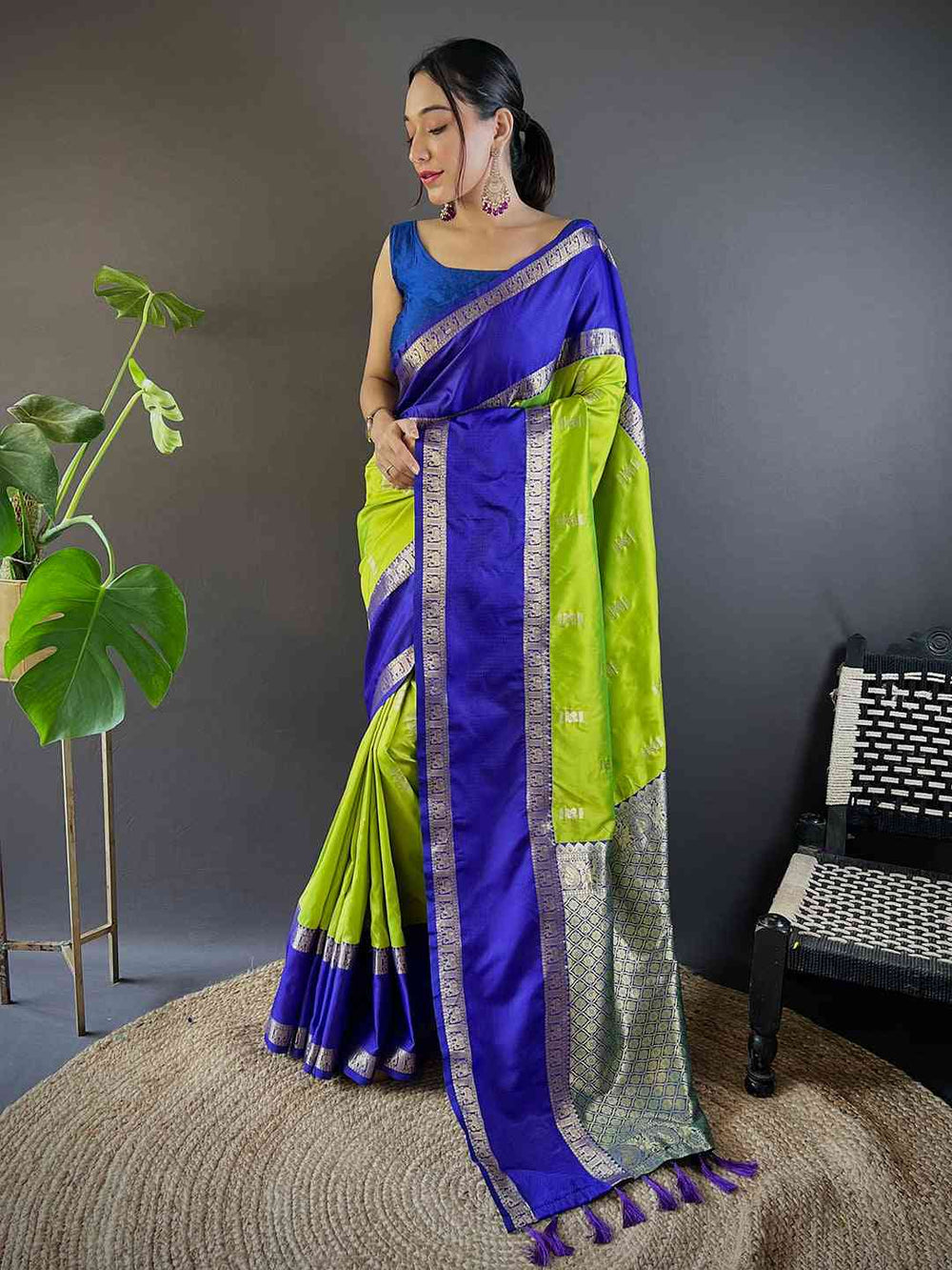 Festive Wear Multi Color Soft Silk Saree