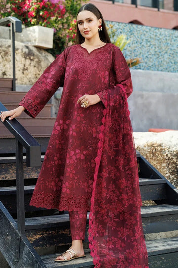 Women’s Wine Red Ethnic Suit Set Stylish Traditional Outfit