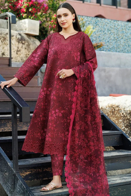 Women’s Wine Red Ethnic Suit Set Stylish Traditional Outfit