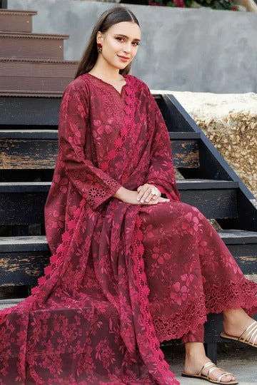 Women’s Wine Red Ethnic Suit Set Stylish Traditional Outfit