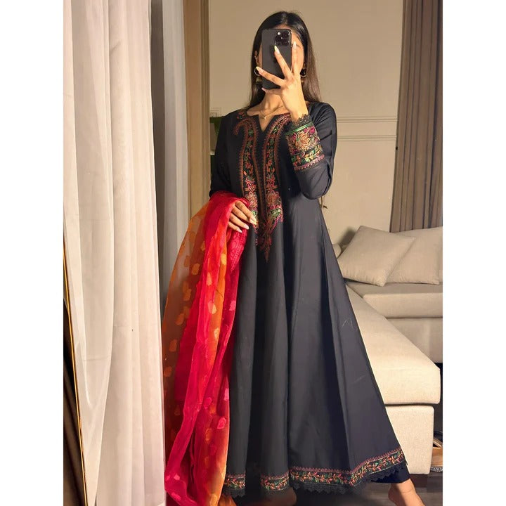 Stylish Black Ethnic Wear for Women Premium Anarkali Collection