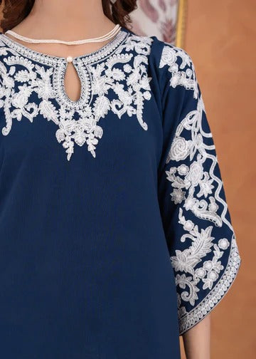 Designer Blue Embroidered Kurta Set Modern Ethnic Fashion