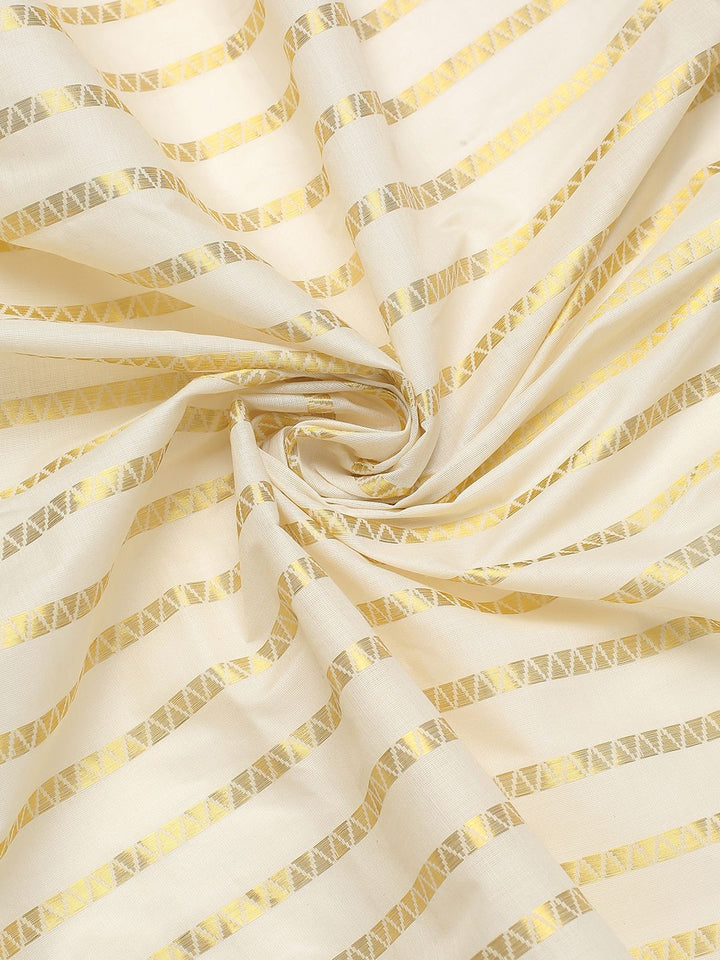 Party Wear Off White Color Cotton Soft Silk Saree