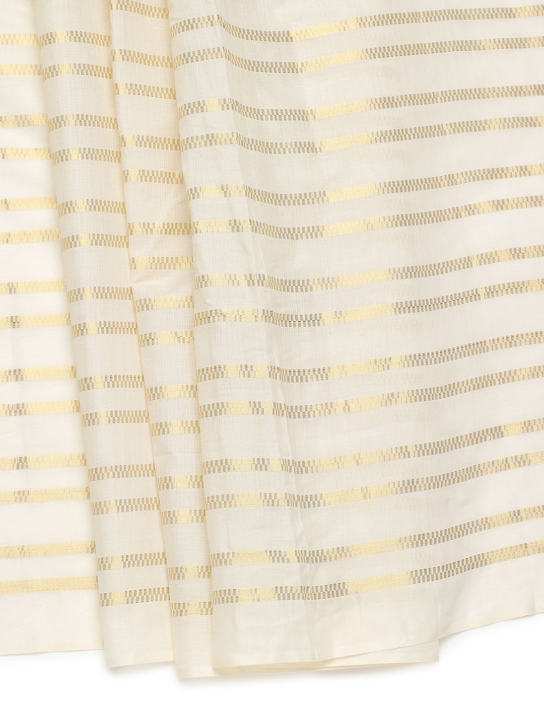 Party Wear Off White Color Cotton Soft Silk Saree