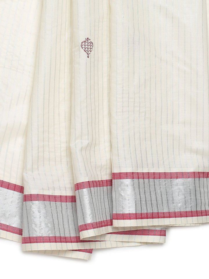 Party Wear Off-White Color Soft Silk Saree