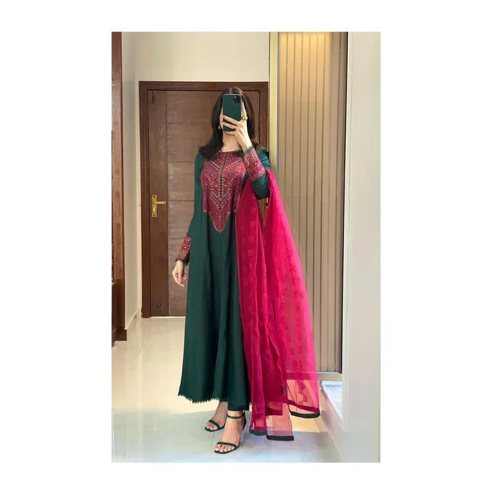 Stylish Black Flared Kurta Set for Women Traditional Fashion Collection