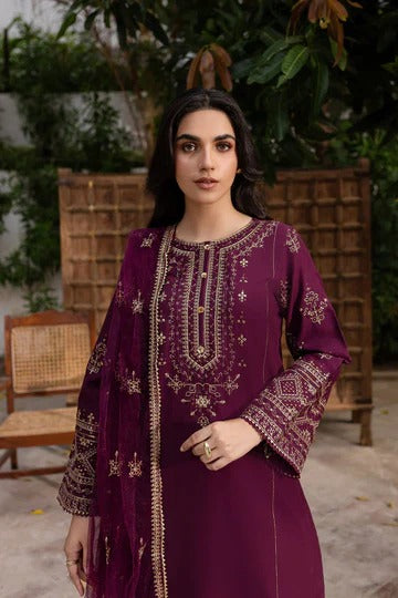 Elegant Purple Kurta Pant Set with Dupatta Festive & Party Wear