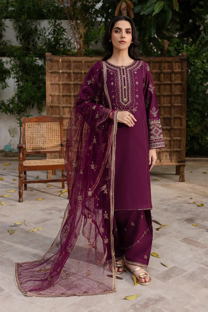 Elegant Purple Kurta Pant Set with Dupatta Festive & Party Wear