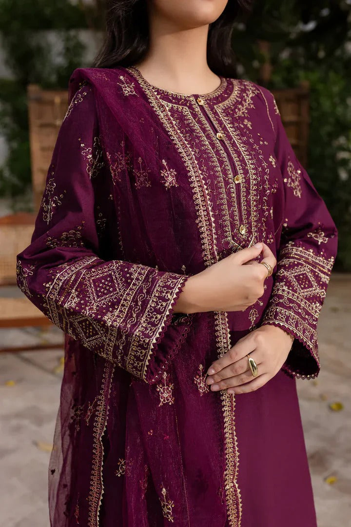 Elegant Purple Kurta Pant Set with Dupatta Festive & Party Wear