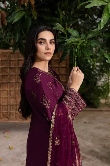 Elegant Purple Kurta Pant Set with Dupatta Festive & Party Wear