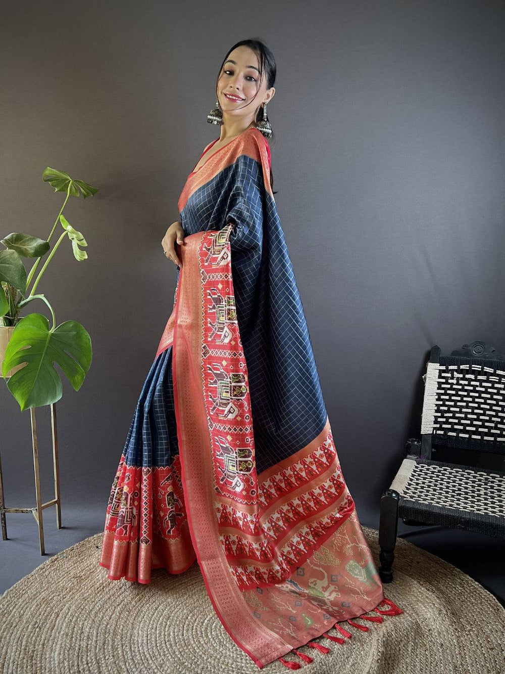 Wedding Wear Blue Color Banarasi Silk Saree