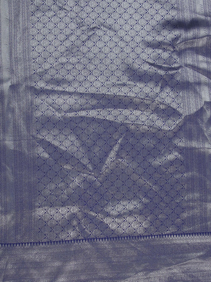 Wedding Wear Grey Color Soft Silk Saree