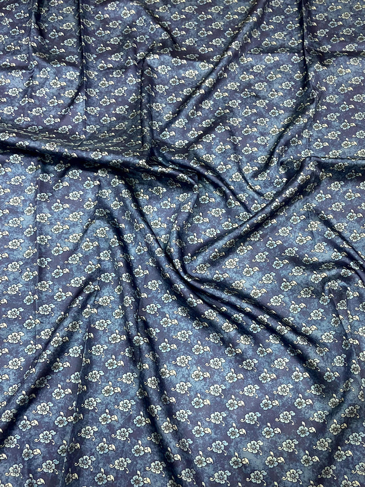 Wedding Wear Navy Blue Color Soft Silk Saree