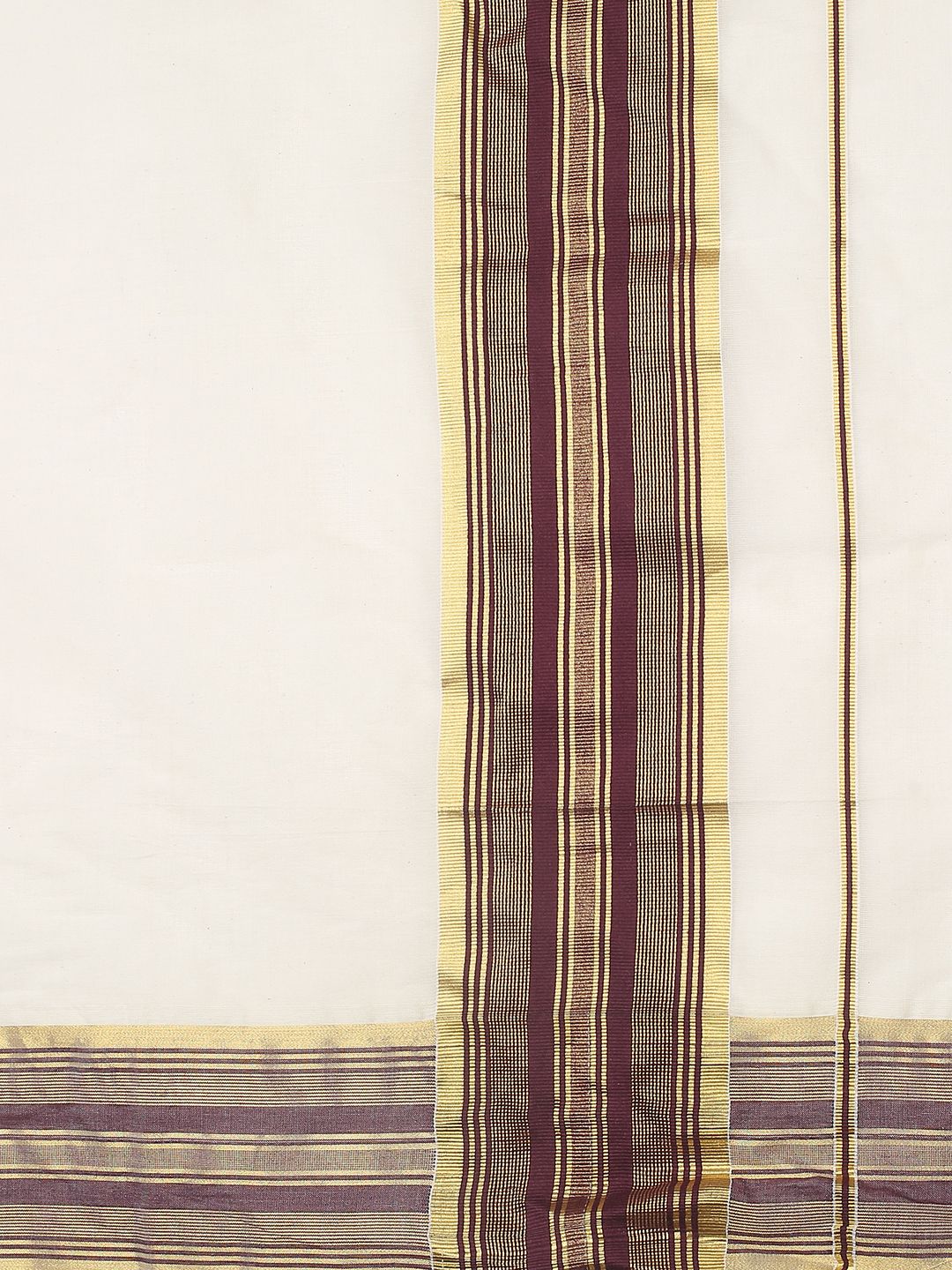 Wedding Wear Off-White Color Cotton Silk Saree