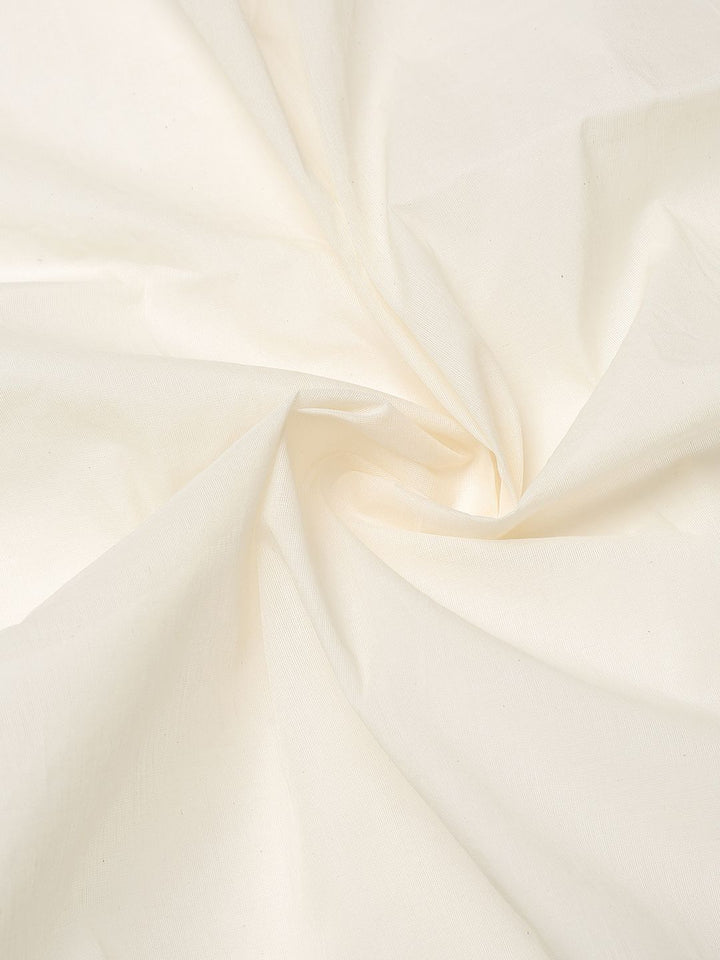 Wedding Wear Off-White Color Cotton Silk Saree