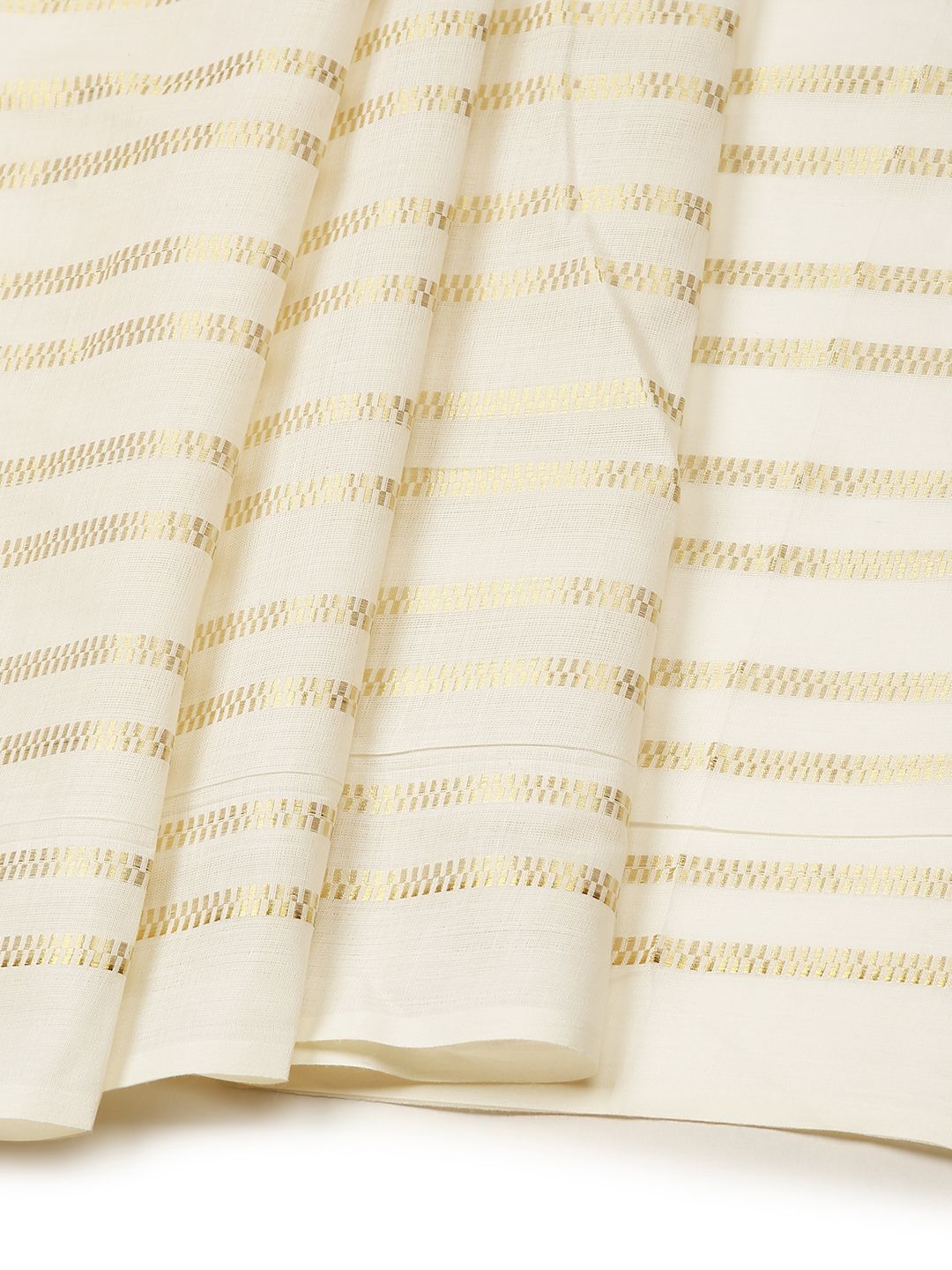 Wedding Wear Off White Color Cotton Soft Silk Saree