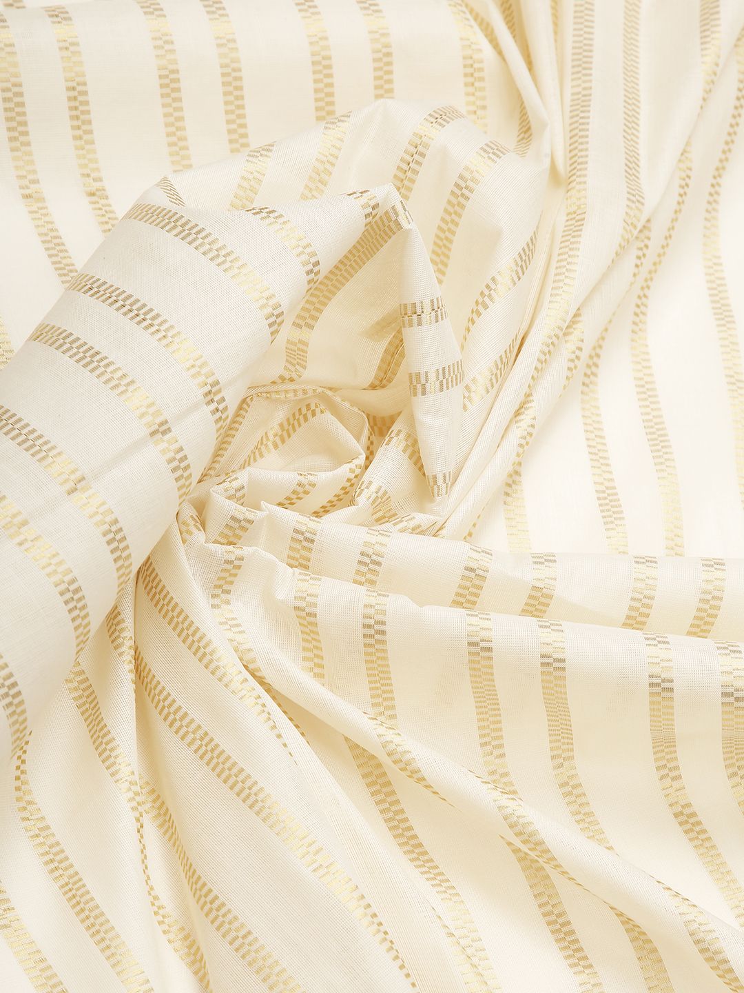 Wedding Wear Off White Color Cotton Soft Silk Saree