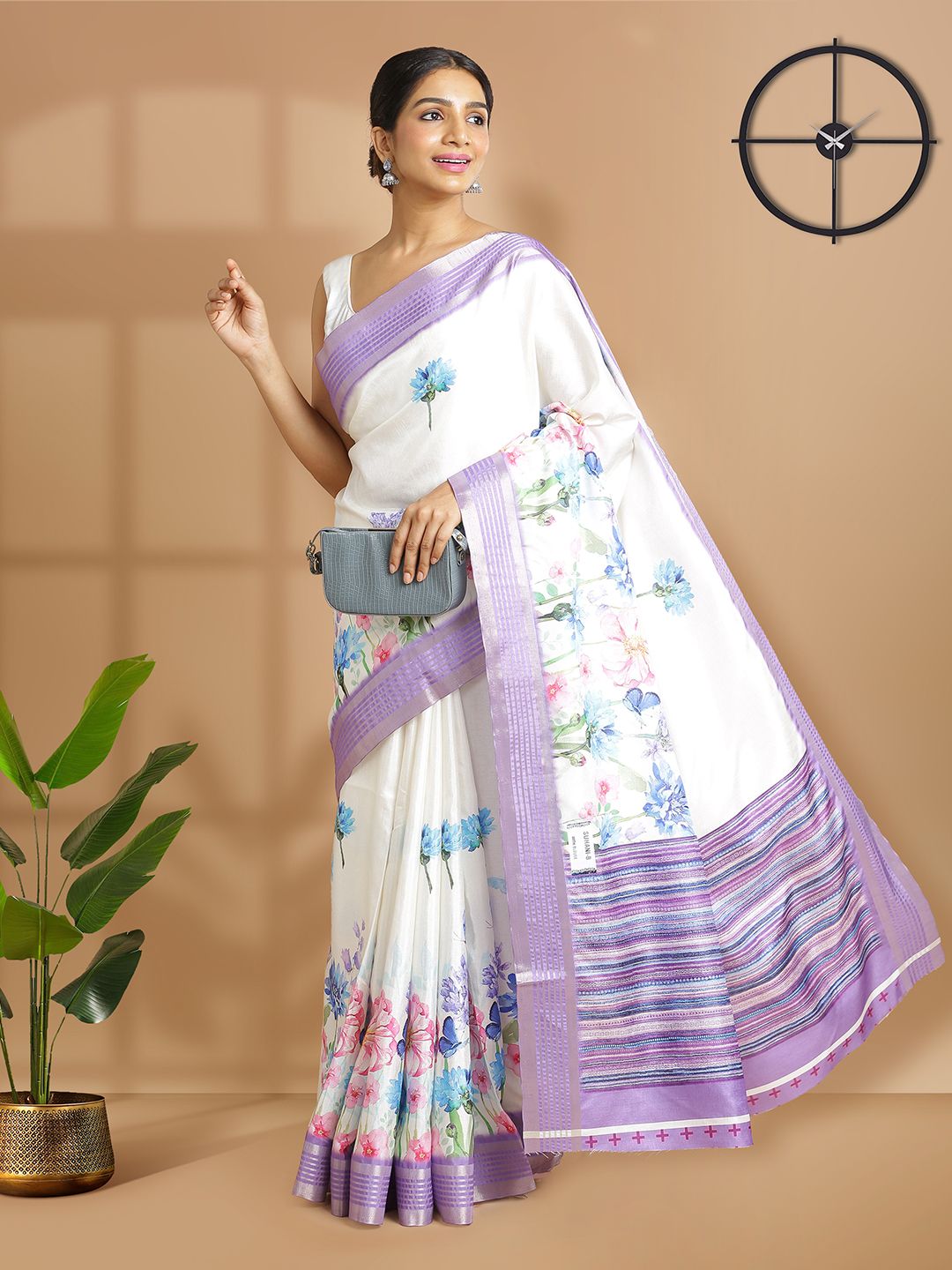 Wedding Wear Off White Color Soft Silk Saree