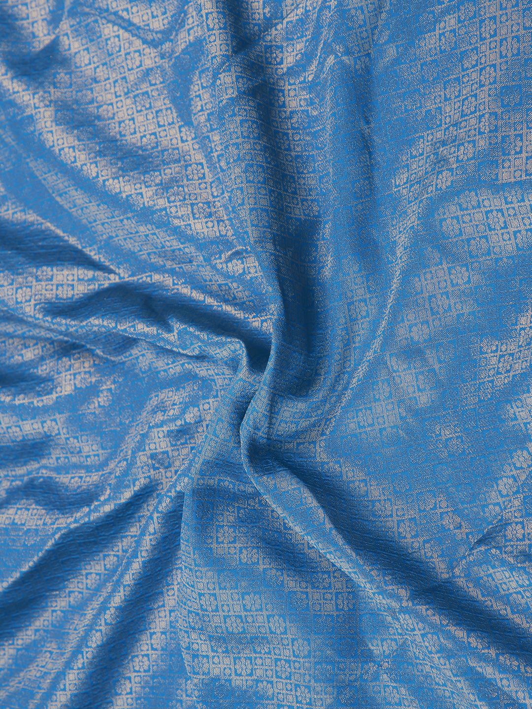Wedding Wear Peacock Blue Color Soft Silk Saree