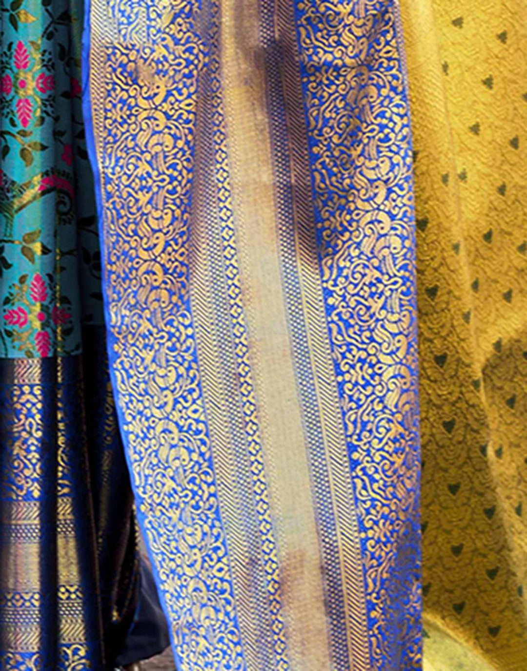 Wedding Wear Sky Blue Color Kanjivaram Silk Saree