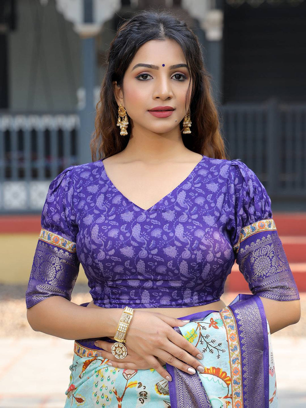 Wedding Wear Sky Blue Color Soft Silk Saree