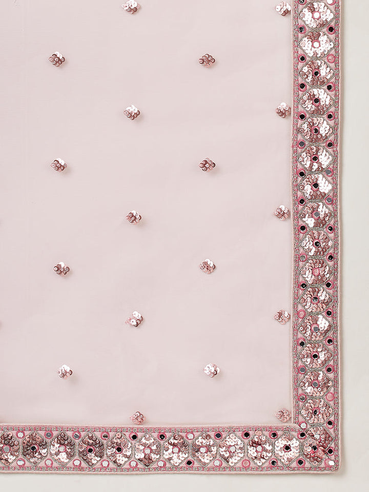 Stylish Pastel Pink Wedding Lehenga for Women