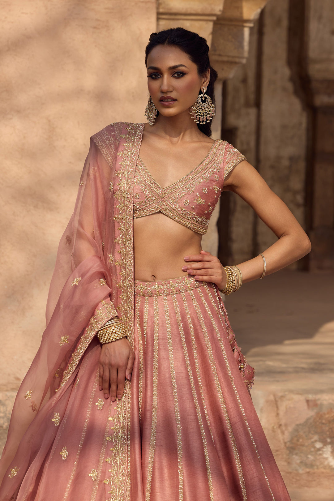 Designer Blush Pink Ethnic Lehenga for Women Premium Traditional Fashion
