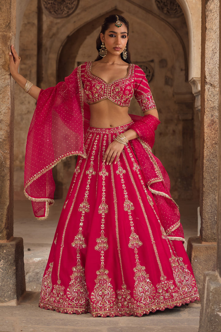 Designer Hot Pink Ethnic Lehenga for Women Premium Traditional Fashion