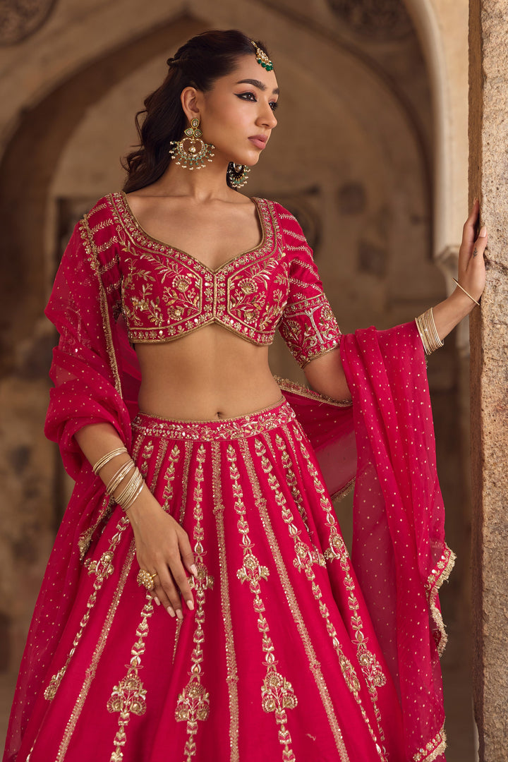 Designer Hot Pink Ethnic Lehenga for Women Premium Traditional Fashion