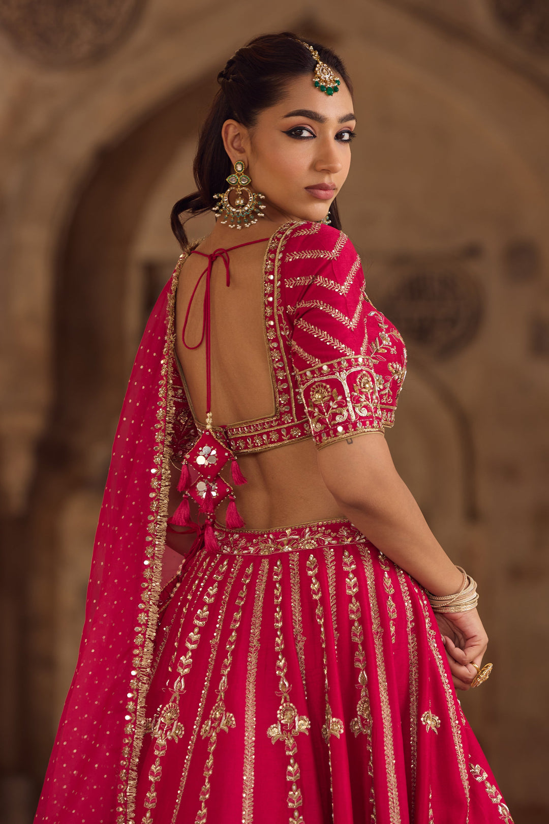 Designer Hot Pink Ethnic Lehenga for Women Premium Traditional Fashion
