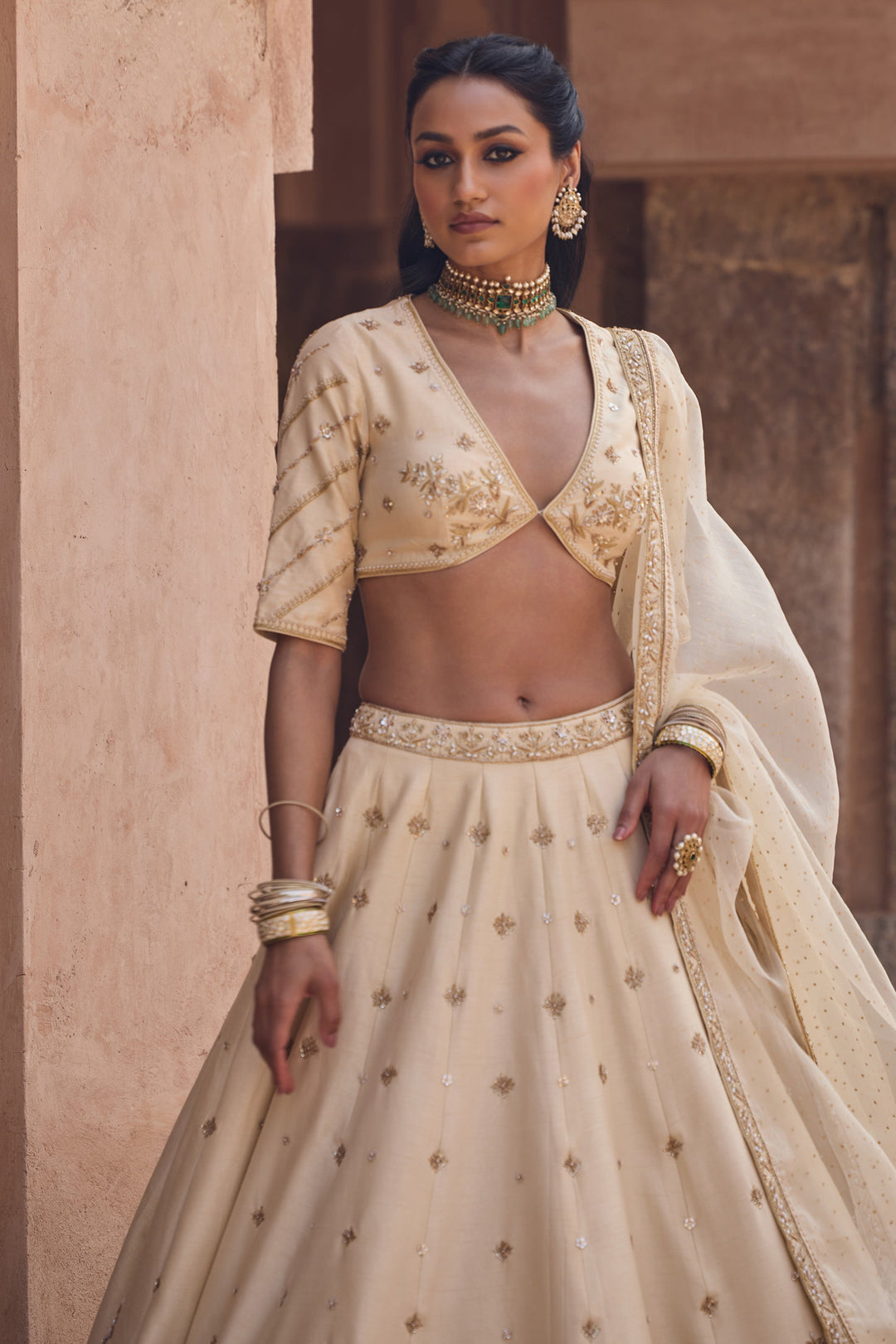 Designer Off White Lehenga Choli for Women Premium Ethnic Fashion