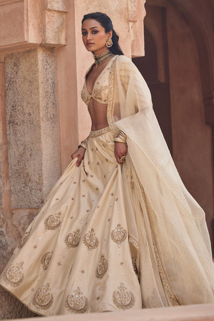 Designer Off White Lehenga Choli for Women Premium Ethnic Fashion