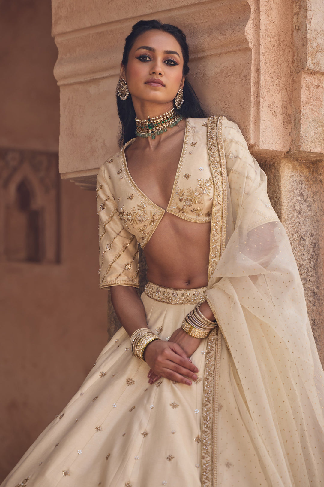 Designer Off White Lehenga Choli for Women Premium Ethnic Fashion