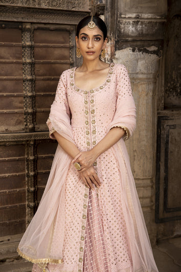 Designer Blush Pink Ethnic Lehenga for Women Premium Traditional Fashion