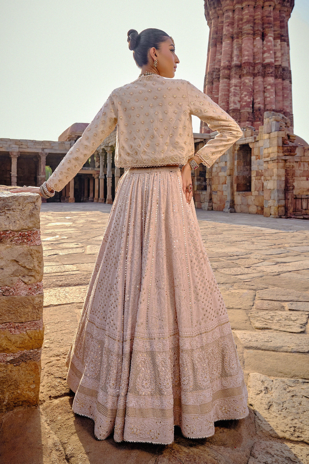 Women’s Elegant Ivory Traditional Outfit Luxury Festive Collection