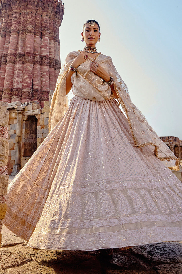 Women’s Elegant Ivory Traditional Outfit Luxury Festive Collection
